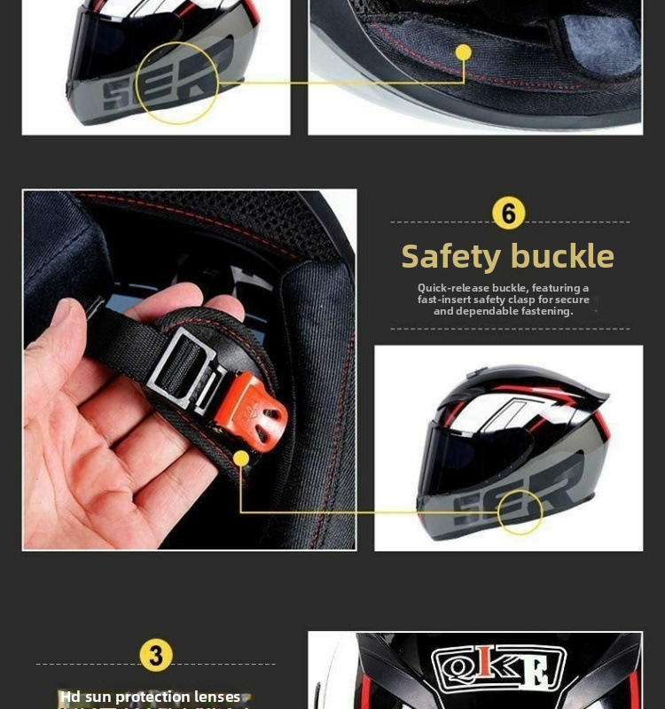 New Motorcycle For Men Women, 3C Full Face Helmet, Stylish And Safe Winter Windproof Helmet_voghion.com