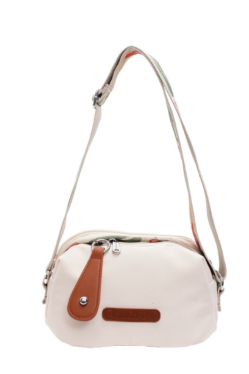 Borsa a tracolla da donna in tela alla moda, semplice, con tracolla larga e design a spalla singola, 2025_voghion.com