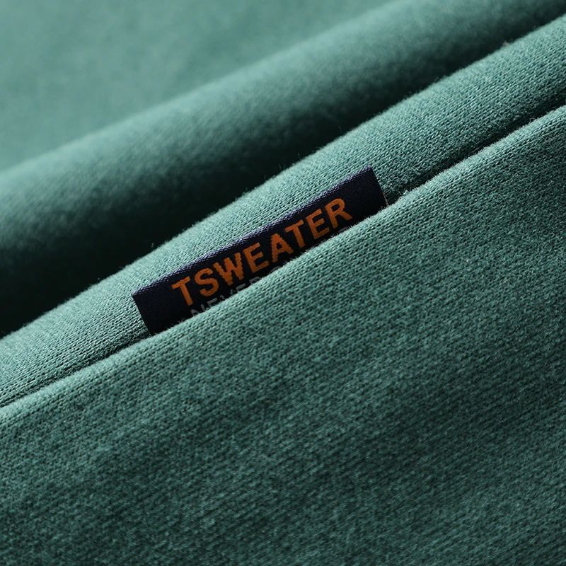 Men's Clothing 350g cotton composite milk silk retro versile loose round neck pullover sports casual sweer couple_voghion.com