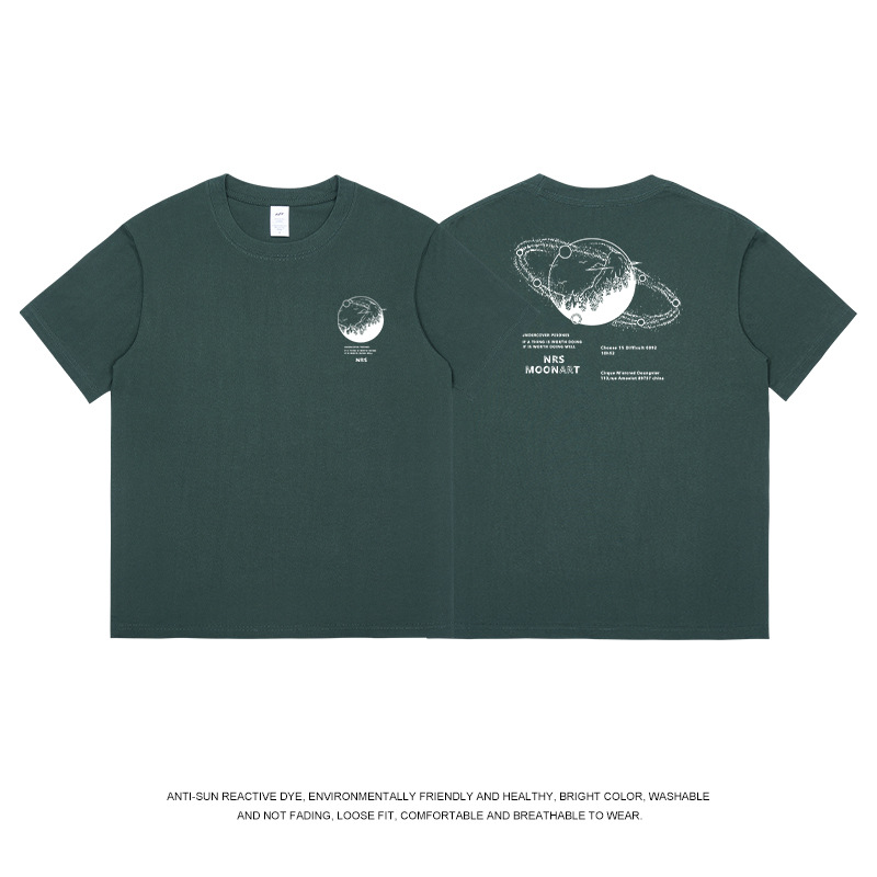 Cotton white printed short sleeved T-shirt Men's summer ins Versatile Couple costume loose fashion brand letter half sleeve clothes_voghion.com