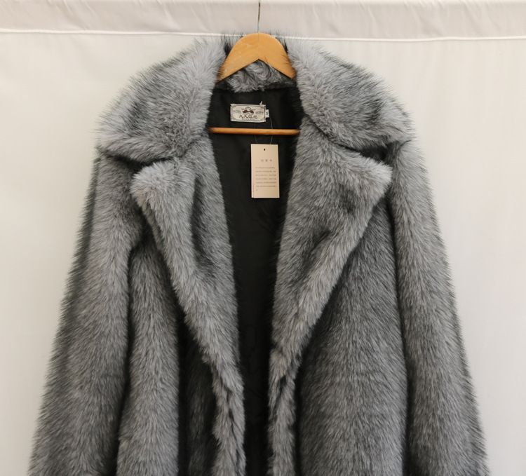 Herrenbekleidung Herren Pelzmantel Neuer Stil Warmer, kältebeständiger Fuchspelzmantel Wintermode All Match Pelz Nerz Trenchcoat_voghion.com