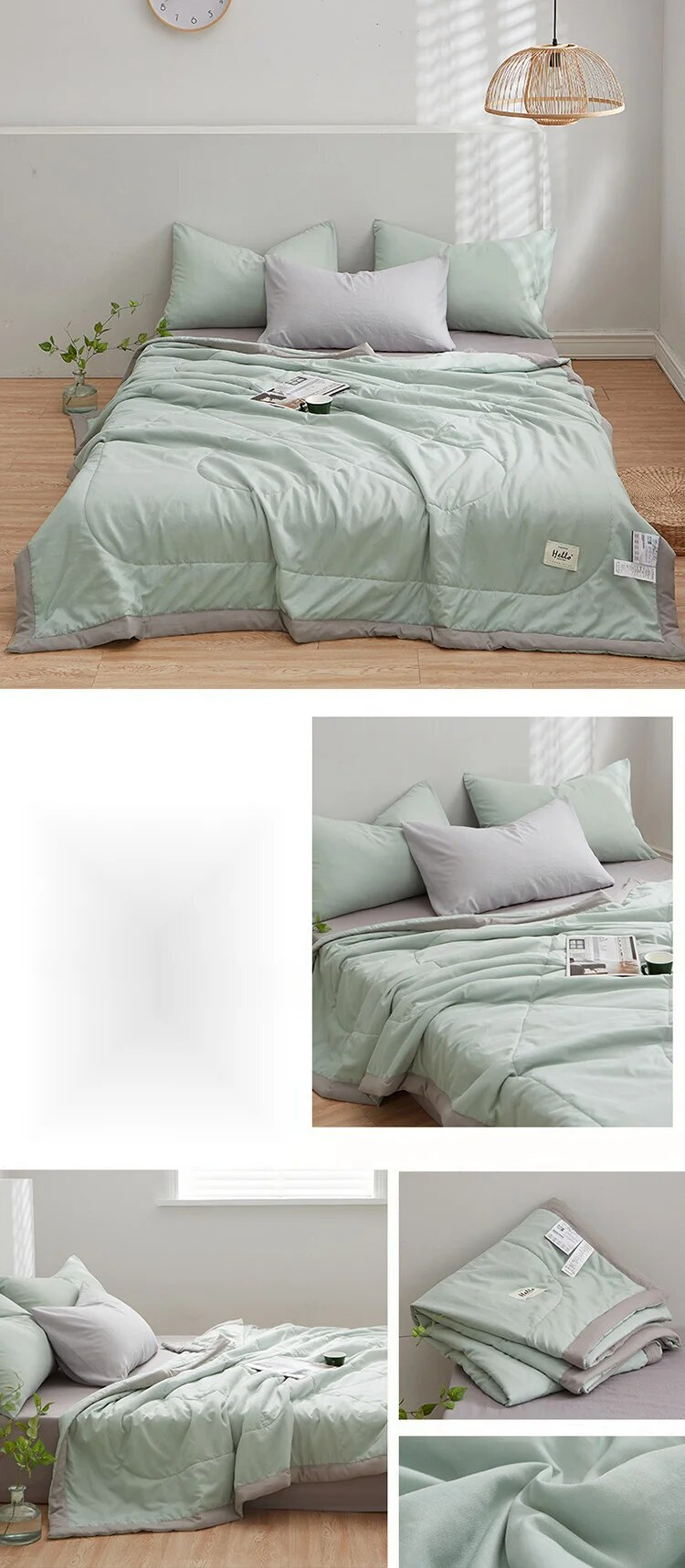 Summer new print free water washed cotton, summer cool air conditioner, quilt, quilt core, single and double bedding for_voghion.com