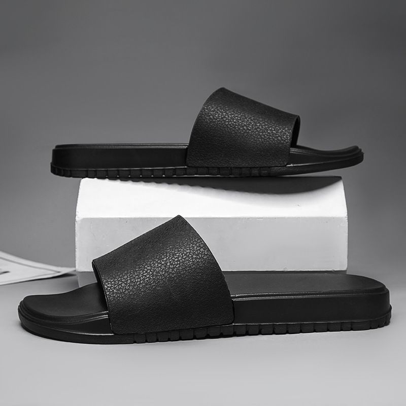 Pantofole da uomo antiscivolo, di alta qualità, con suola spessa, morbide e leggere. Adatte per l'uso domestico, non sfregano i piedi._voghion.com