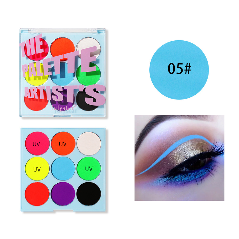 Ombretto e eyeliner combinati, trucco scenico, eyeliner UV colorato idrosolubile, eyeliner luminoso, crema per body painting ad asciugatura rapida e anti-sbavature._voghion.com