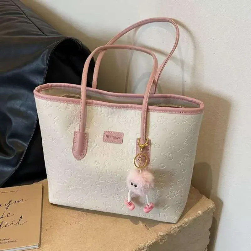 Borsa a tracolla versatile da donna, di grande capacità, per autunno e inverno, stile nuovo, per studenti, per andare al lavoro, in tela_voghion.com