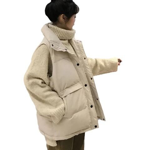 Cotton Women's Short Autumn And Winter New Style, Fashionable For Students To Wear Outside, Vest, Korean Version, Loose_voghion.com