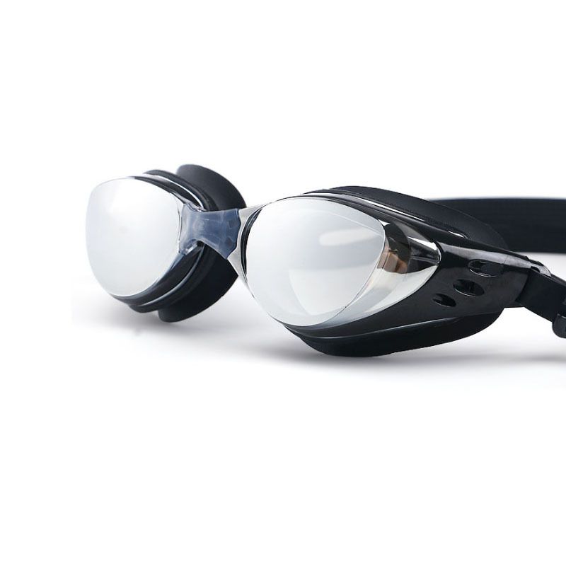 Ochelari de înot pentru miopie, galvanizați, impermeabili, anti-aburire, ochelari de înot pentru adulți, unisex, ramă mare, reglabili, selecție multicoloră_voghion.com