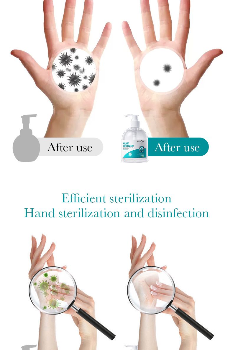 SADOER Désinfectant pour les mains 500 g Mousse bactériostatique nettoyante hydratante Désinfectant bactériostatique pour les mains_voghion.com