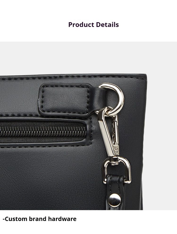 Neue Clutch aus PU-Leder für Herren – weiche, wasserdichte Business-Handy-Geldbörse, hochwertige, modische Handtasche und trendiger Organizer für Berufstätige_voghion.com