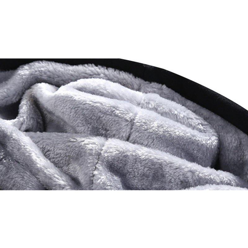 Men's Set Winter Long Sleeved Casual Hooded Plush Korean Version Zippered Cardigan Straight Pants Sports Set Spring_voghion.com