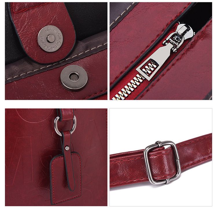 Torby damskie Modny styl Nowa torebka damska Wiosenna torebka retro Torebka dla matki i dziecka Zestaw dwuczęściowy Torebka na ramię Torba listonoszka_voghion.com