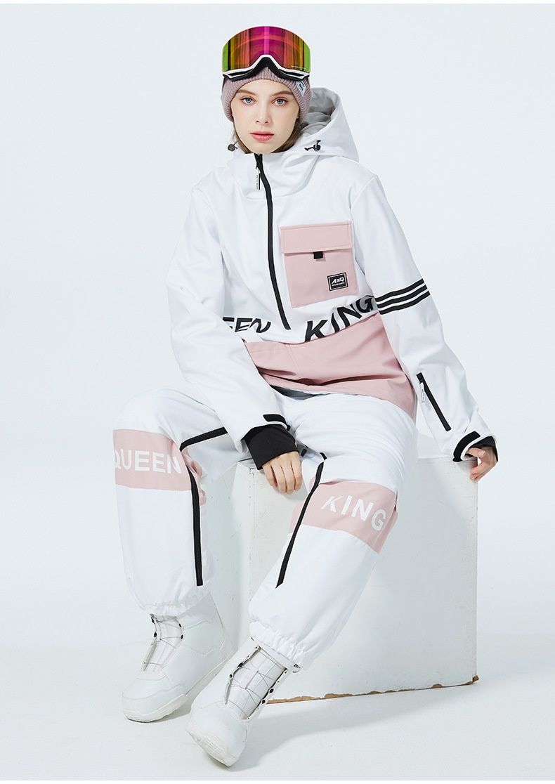 Ensemble sweat à capuche unisexe 001, veste et pantalon de ski/snowboard chauds et coupe-vent, nouveau modèle_voghion.com