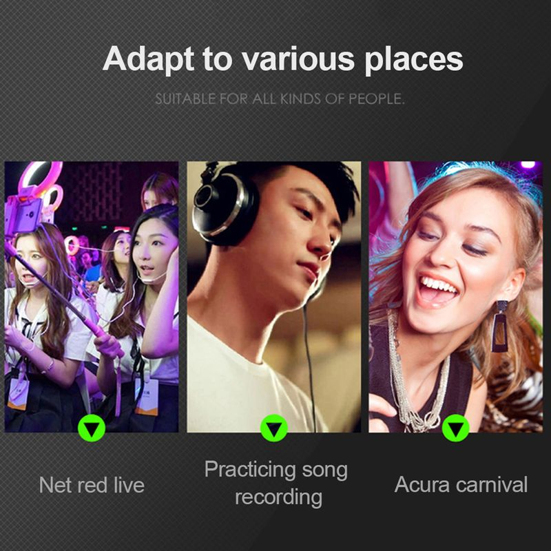 3-Meter Cable 3.5mm Plug Bass Wired Earphone Broadcast Live Monitoring Headset_voghion.com