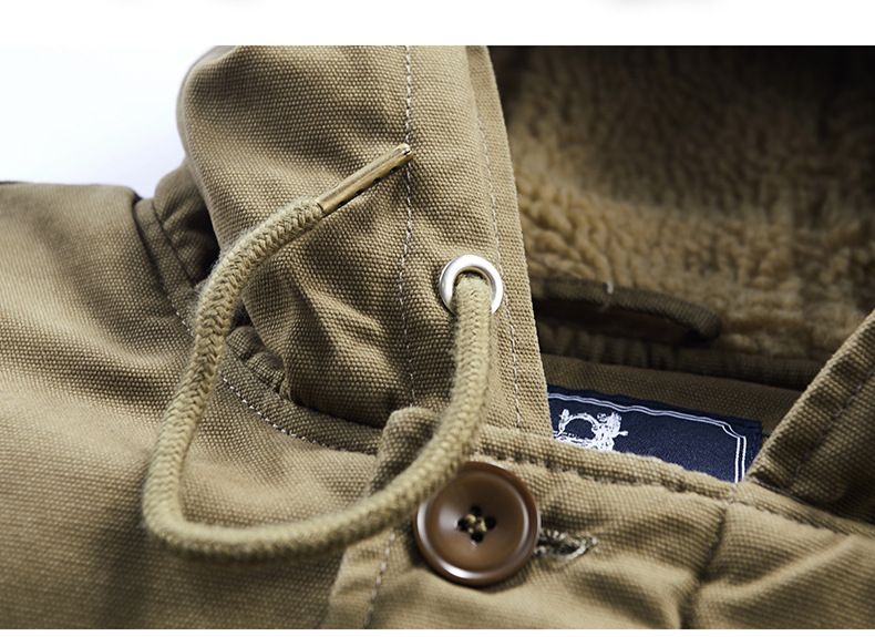 Lammmantel für Herren, Herbst Winter, mit dicker Wolle und Kapuzendesign, vielseitige Outdoor-Arbeitskleidung, Winterkleidung,_voghion.com