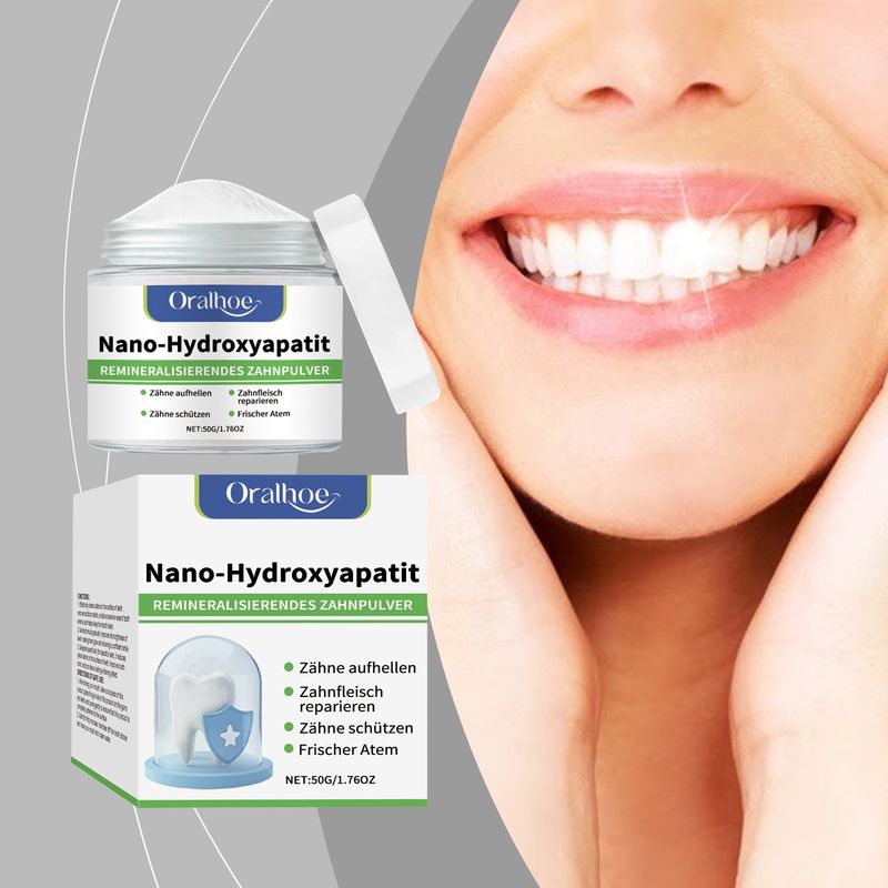ORALHOE Gentle Cleaning Teeth Moisturizing Oral Freshness Glossy Clean Daily Care Tooth Powder_voghion.com