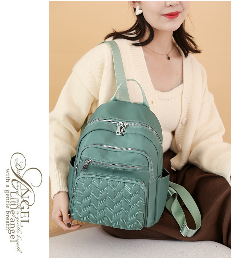New Casual Women's Oxford Backpack, Stylish, Simple, Large Capacity Urban Commuting Travel Backpack_voghion.com