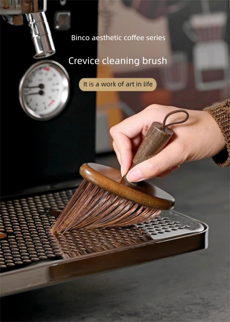 Pulver Bar Zähler Desktop Kaffee Maschine Gründe Staub Reinigung Artefakt Haushalt Massivholz Borsten Pinsel Werkzeug_voghion.com