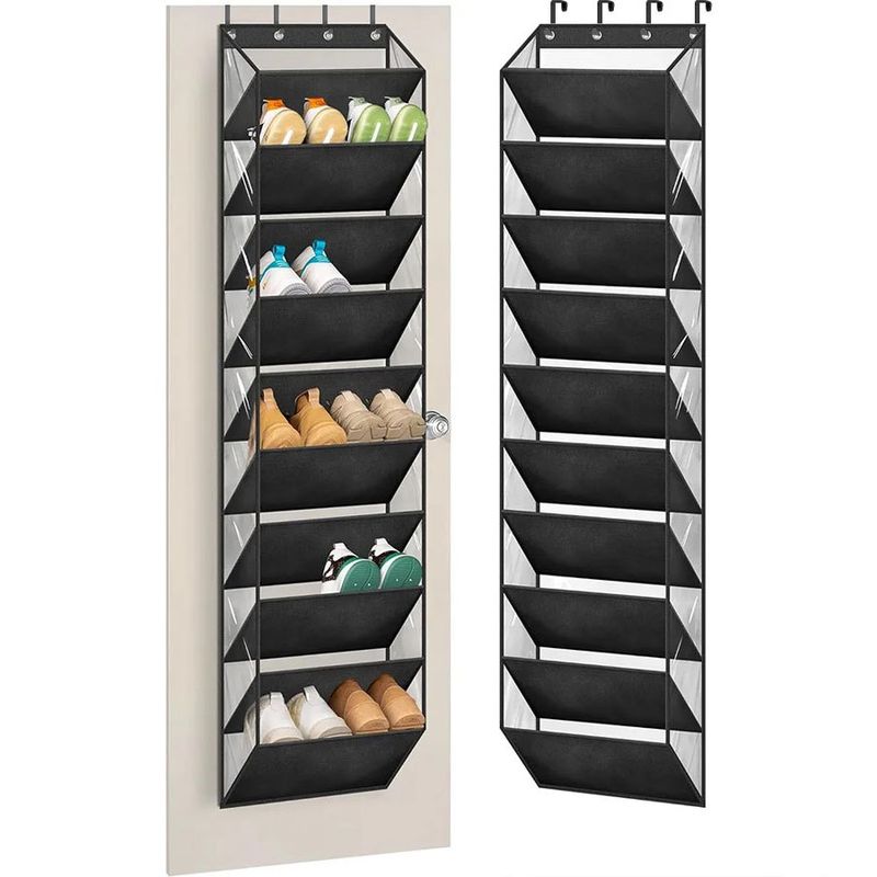 Home & Garden New Door Storage Shoe Bag Fabric Storage Shoe Rack 10 Layers Large Capacity Integrated Simple Storage Hanging Bag_voghion.com