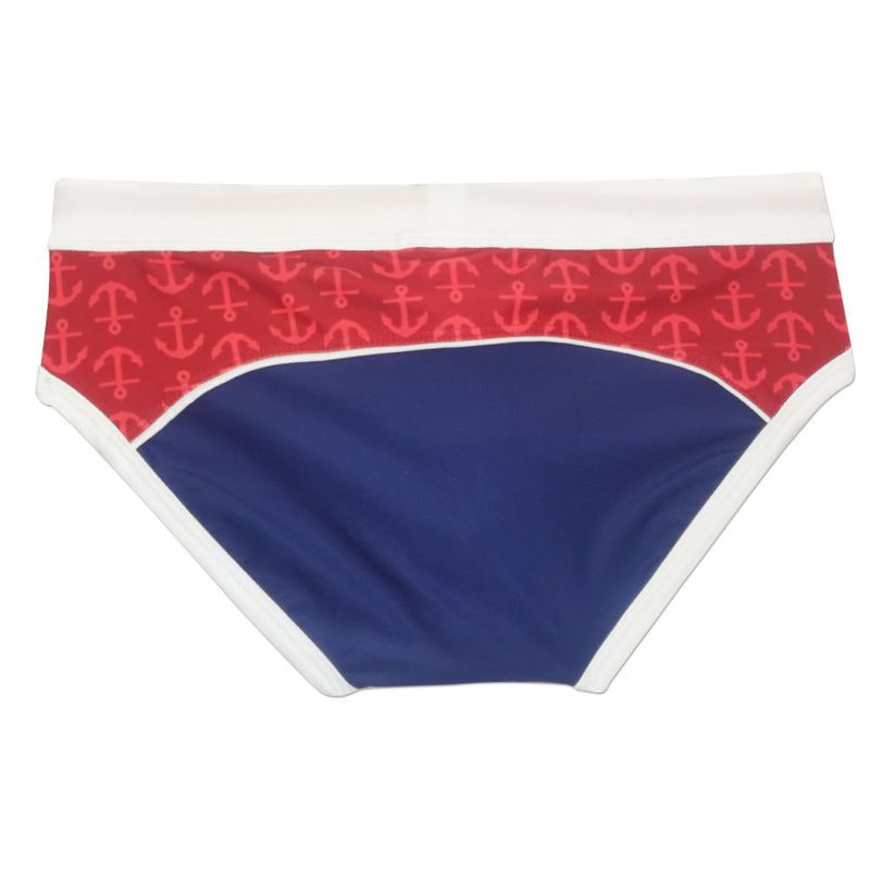 UXH Neue, eng anliegende, sexy, einfache und trendige, mehrfarbige, professionelle Badehose mit Dreieck-Strandmuster für Herren_voghion.com