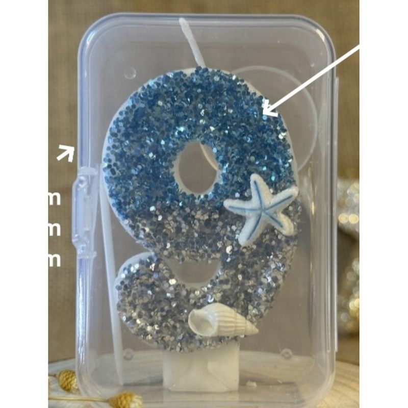 Digital Birthday Candle Cake Decoration Party Celebration Ocean Creative Handmade DIY_voghion.com