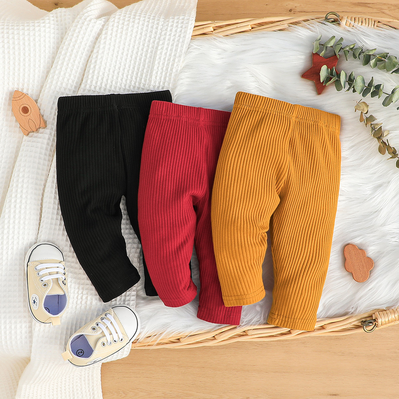 Mother&Kids Boys and girls baby pants three three-color combination casual pants set_voghion.com