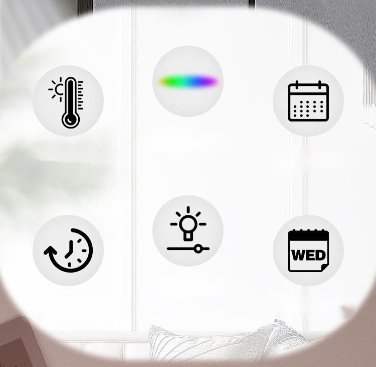 Innowacyjny, wielofunkcyjny budzik cyfrowy z dużymi znakami LED i datą, GH8033_voghion.com