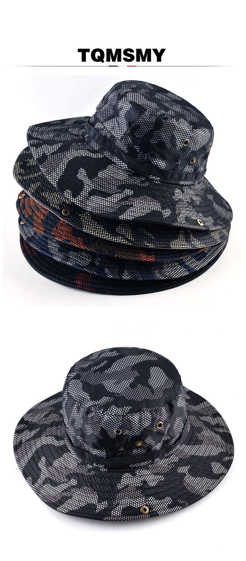 Solid color sun hats for men Outdoor Fishing cap Wide Brim Anti-UV beach caps women Bucket hat Summer Hiking camping_voghion.com