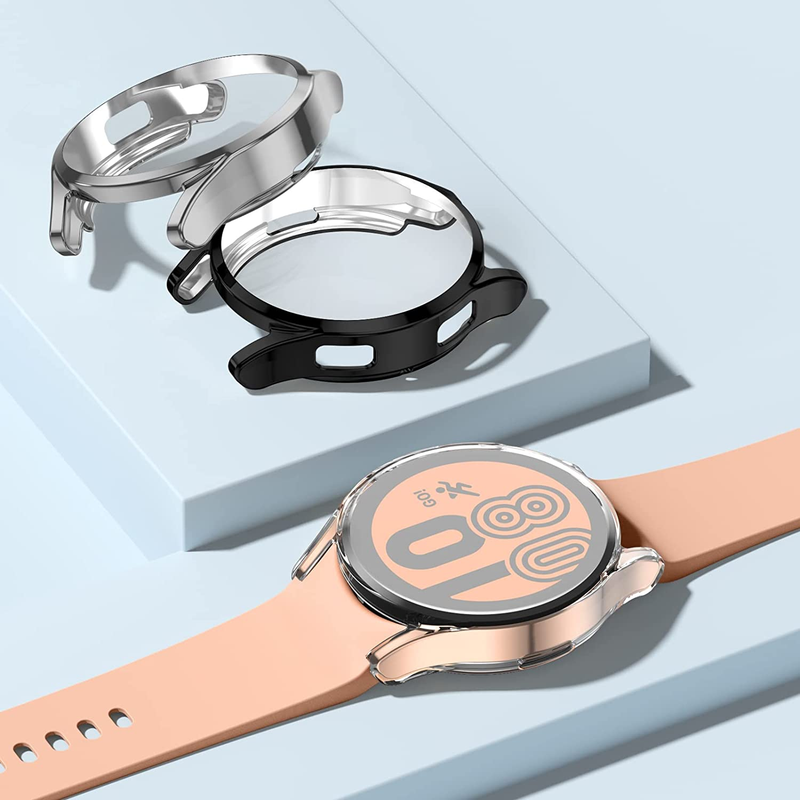 Cover for Samsung watch 4 40mm 44mm 46 CASE Accessories TPU Plated all-around Screen protector Galaxy watch 4 classic 42mm 46mm_voghion.com