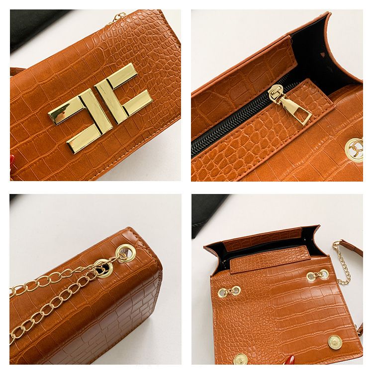 Ženska mala četvrtasta torba modernog i elegantnog krokodilskog uzorka ženska torba preko ramena u korejskom stilu sveobuhvatna torba preko ramena_voghion.com