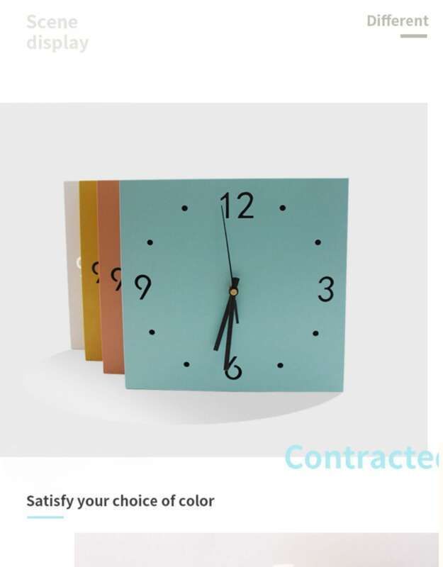【 Hot Sale 】 Ins Wall Stue Kreativ Enkelhed Moderne Dobbeltsidet Silent Yang hjørneur_voghion.com