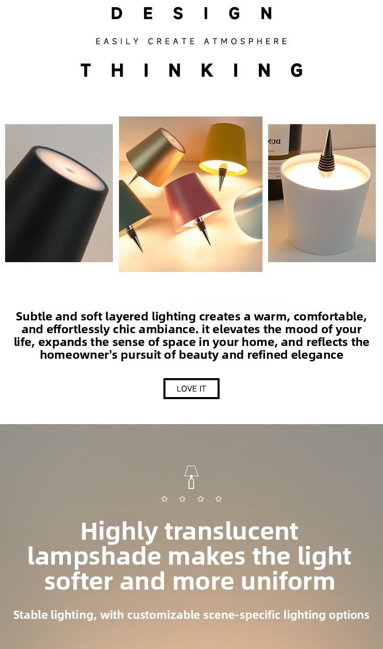 LED Rechargeable Atmosphere Table Lamp Plug-in Wine Bottle Dining Bar Light_voghion.com