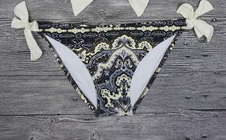 Damenbekleidung Strand Bikini Bademode Strap Triangle Split Badeanzug Frauen_voghion.com