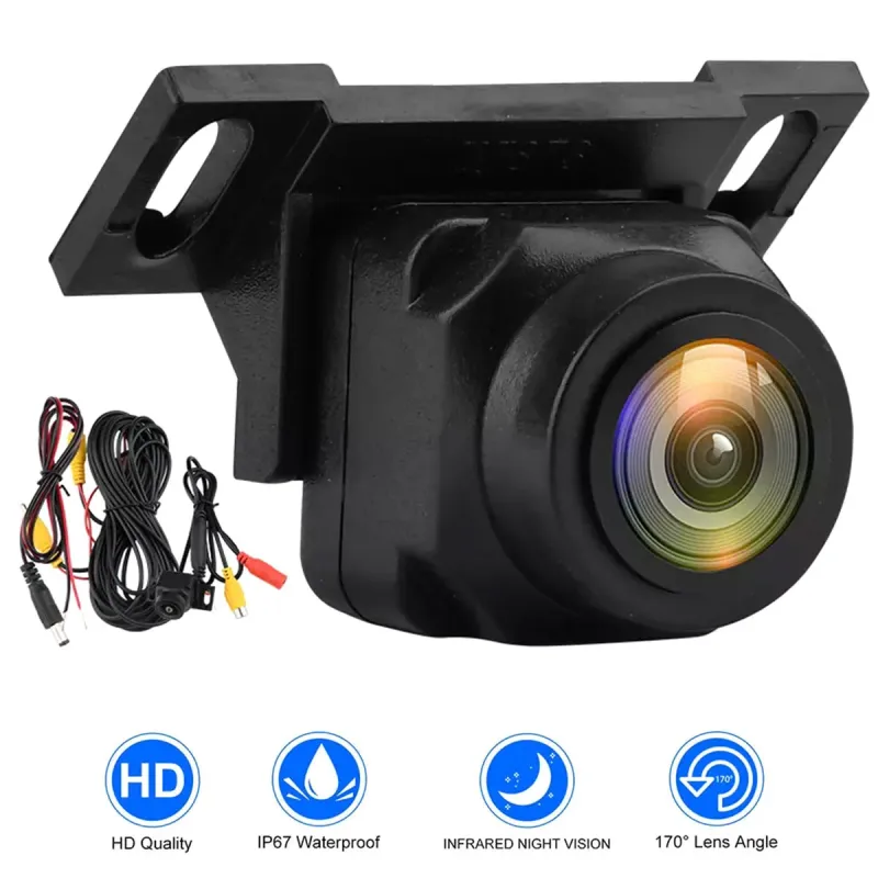 Câmera de ré para carro 1080P, ângulo amplo de 170 °, ajustável, anti-interferência, visão noturna, à prova d'água, estacionamento automático, nova_voghion.com