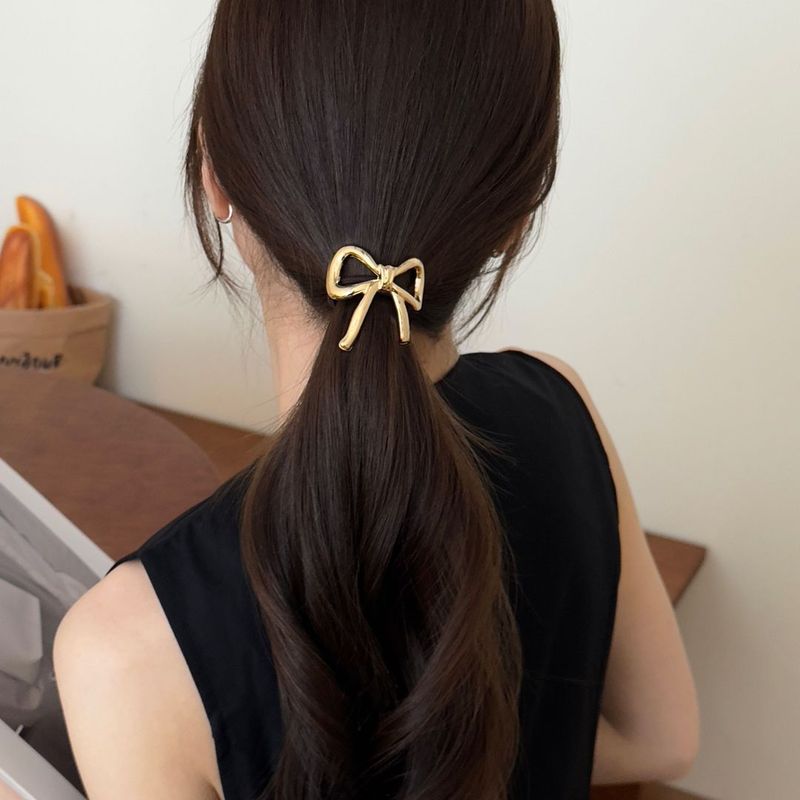Laço de cabelo de metal leve e luxuoso, corda para rabo de cavalo, 2025, novo elástico de alta qualidade, elegante_voghion.com