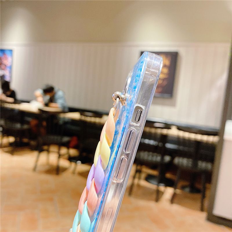 Kolorowa bransoletka z brokatem silikonowa obudowa do Xiaomi Redmi Note 13 12 10 9 8 Pro 13C 10C Mi 11 Lite 5G NE 11T POCO X5 X3_voghion.com