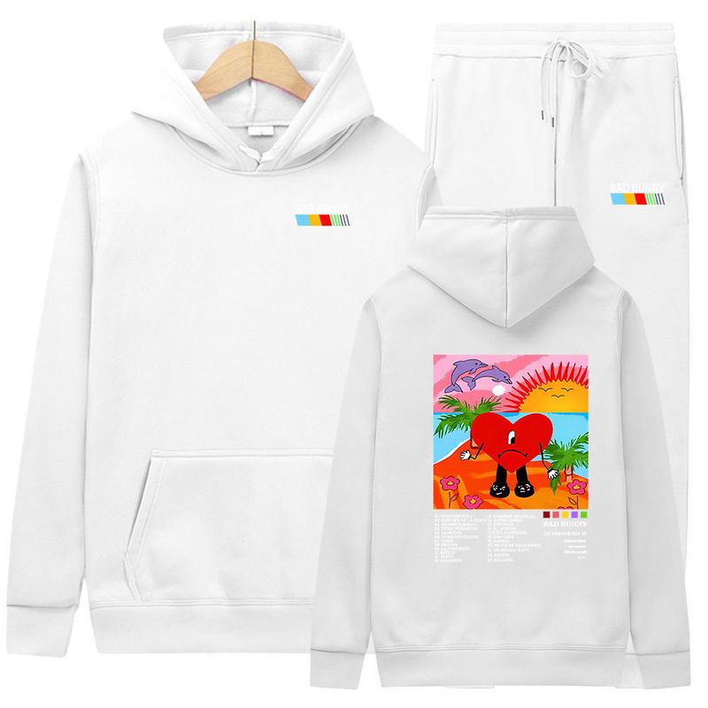 Men's Clothing Trendy brand un verano sin ti suit bad bunny printed sweatshirt spring and autumn hoodie 2024_voghion.com