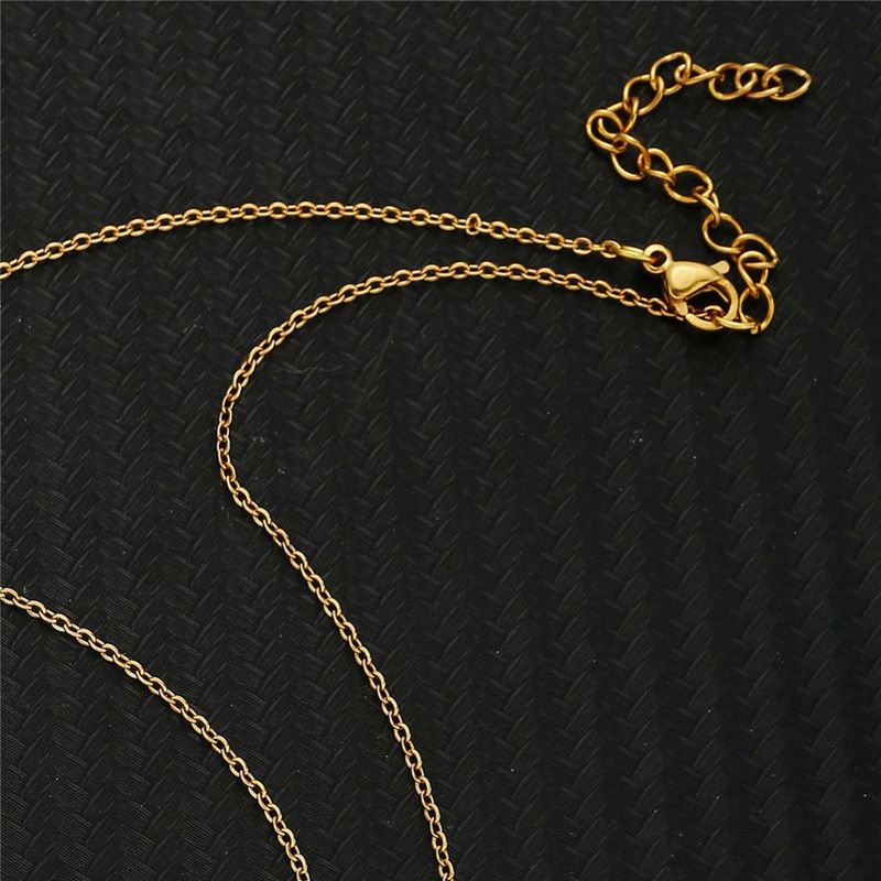 Hot Sales Nieuwe Mode Roestvrijstalen Dunne Ketting Hanger Voor Vrouwen Halve Maan Hoorn Charms Ketting Sieraden_voghion.com