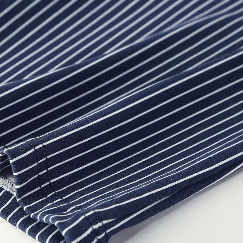 Lenjerie intimă pentru bărbați, boxeri lungi pentru bărbați, pantaloni scurți boxer, dungi, stil nou la modă_voghion.com