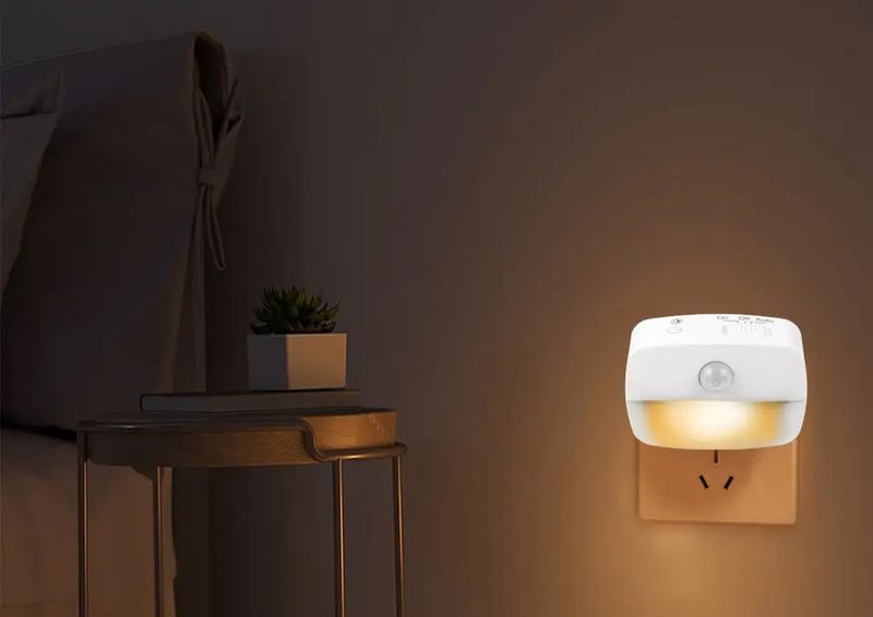 LED Motion Sensor Light EU US Plug Socket Lamps Children Lights Wireless Wall Bedside Bedroom Night Lamp_voghion.com