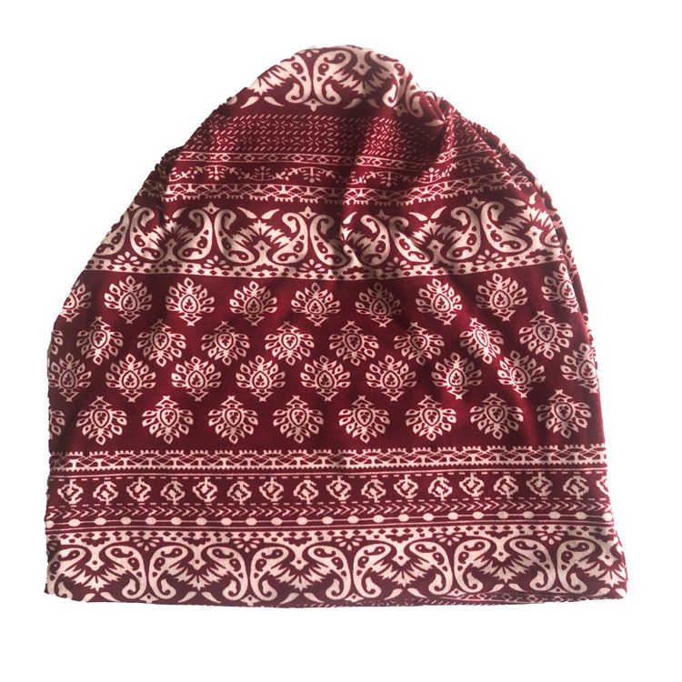 Baotou – écharpe à motif numérique, série de Style ethnique, impression de noix de cajou, trois usages, Hip Hop, chapeau empilable pour femmes enceintes_voghion.com