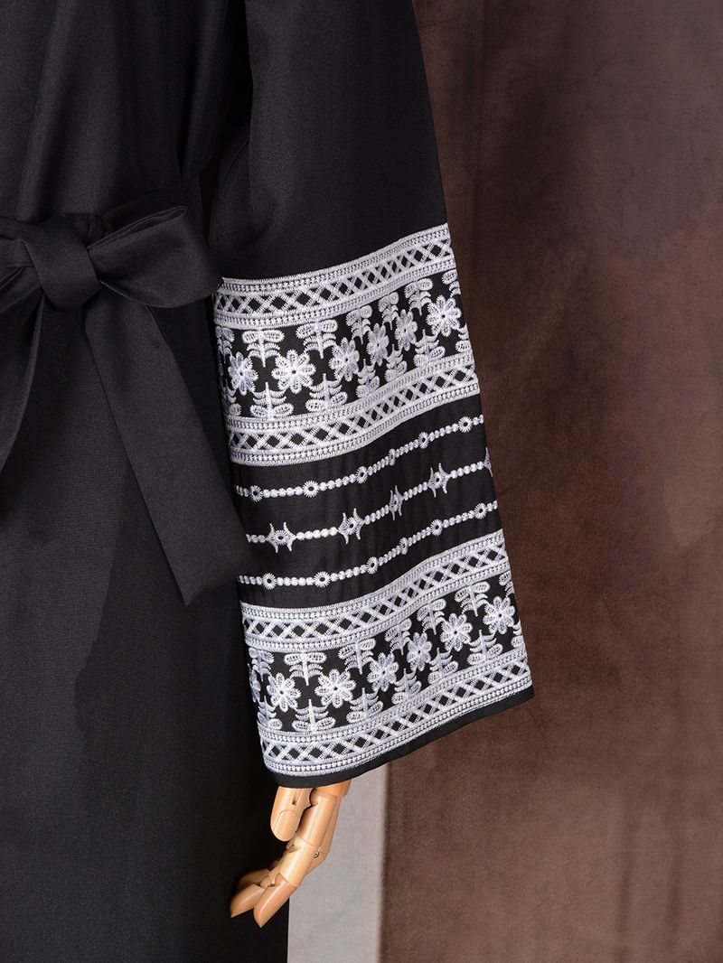 Sieviešu apģērbs Abaya Tuvo Austrumu musulmaņu modes elegants kardigans izšūta kleita sieviešu halāts_voghion.com