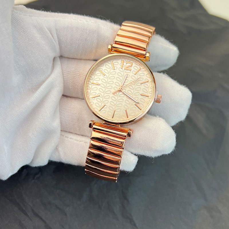 Montre à quartz pour femme avec bracelet élastique, boîtier doré, aiguille dorée, décontractée, tendance, cadeau quotidien pour la fête des mères, un anniversaire, la Saint-Valentin_voghion.com