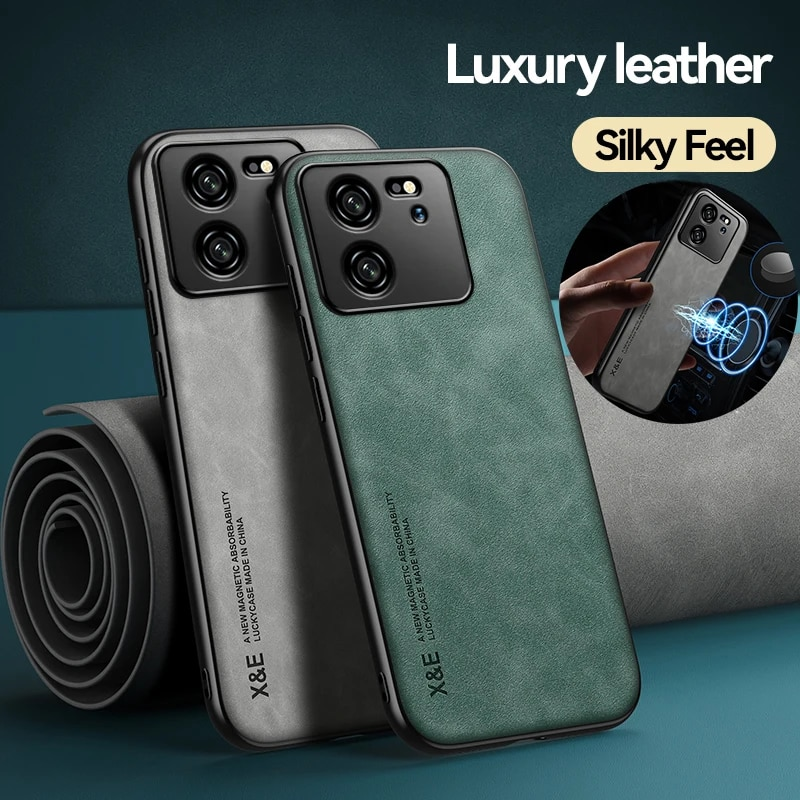 Custodie magnetiche in pelle 13T per Xiaomi 12T 11T Lite POCO F5 Redmi Note 13 12 11 Pro Cover_voghion.com