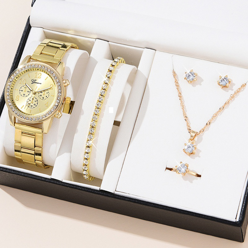 Dámské hodinky Three Eyes Set Quartz Diamond Watch Dárkové hodinky_voghion.com