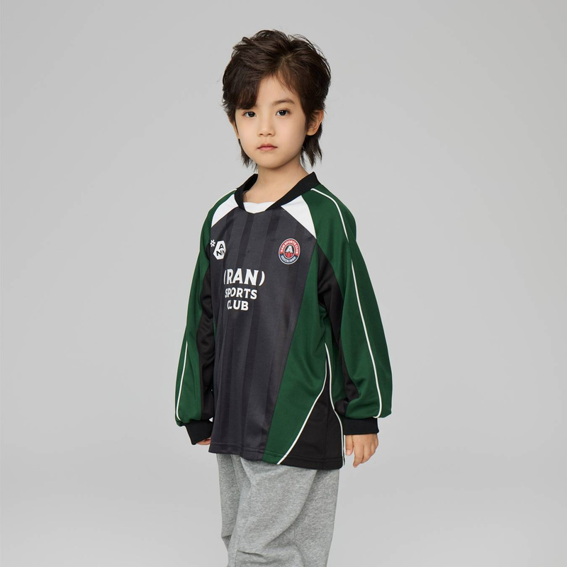 Tricou sport cu mânecă lungă pentru copii mici, cu uscare rapidă, respirabil, pentru băieți, mărimi medii și mari_voghion.com