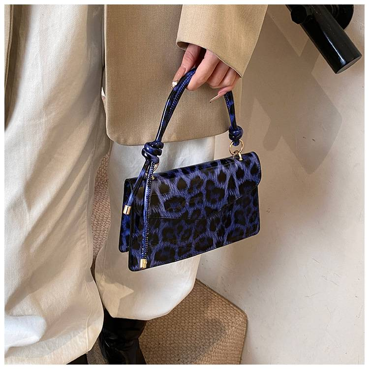 Fashion Handbag Bag Women's New Leopard-print Niche Design One-shoulder Messenger Bag Foreign Commuting Small Square Bag_voghion.com