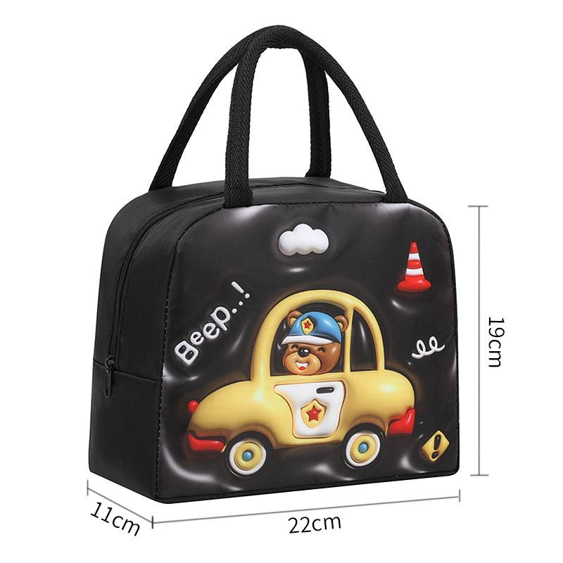 Borsa per il pranzo a forma di cartone animato per bambini, piccola borsa in alluminio, tessuto Oxford spesso, borsa a rete rossa per studenti, borsa isolante per il pranzo_voghion.com