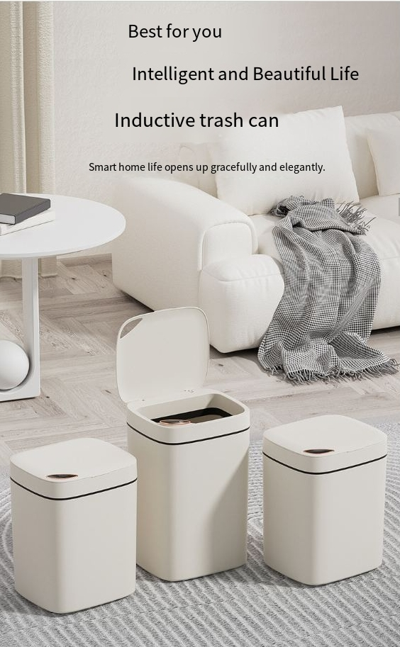 Smart Trash Can High Value Household Kitchen Bathroom Large Capacity Automatic Lid Opening Sensor Trash Can_voghion.com