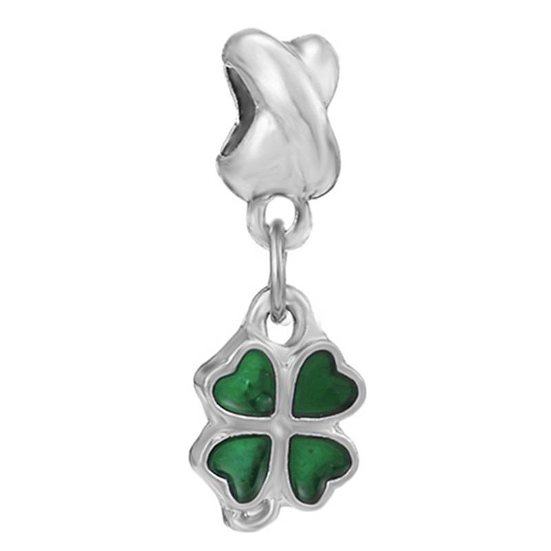 Braccialetto di perline con ciondolo tempestato di diamanti verdi, accessori fai da te_voghion.com