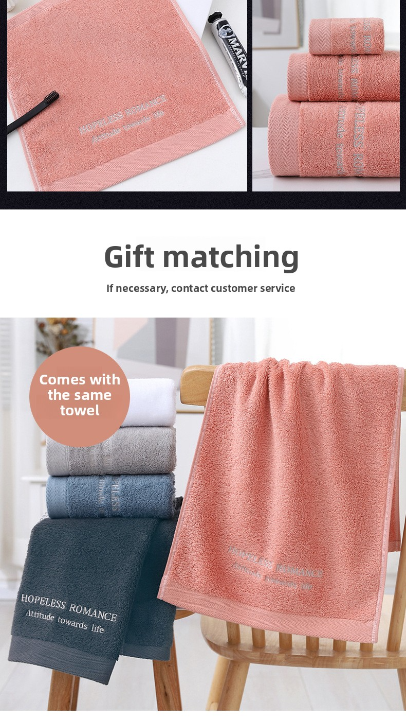 Premium Thick 100% Cotton Face Towel - Soft & Absorbent For Hotels & Home Use_voghion.com
